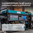 Generator pe benzina "Könner & Söhnen" KS 10000E thumbnail