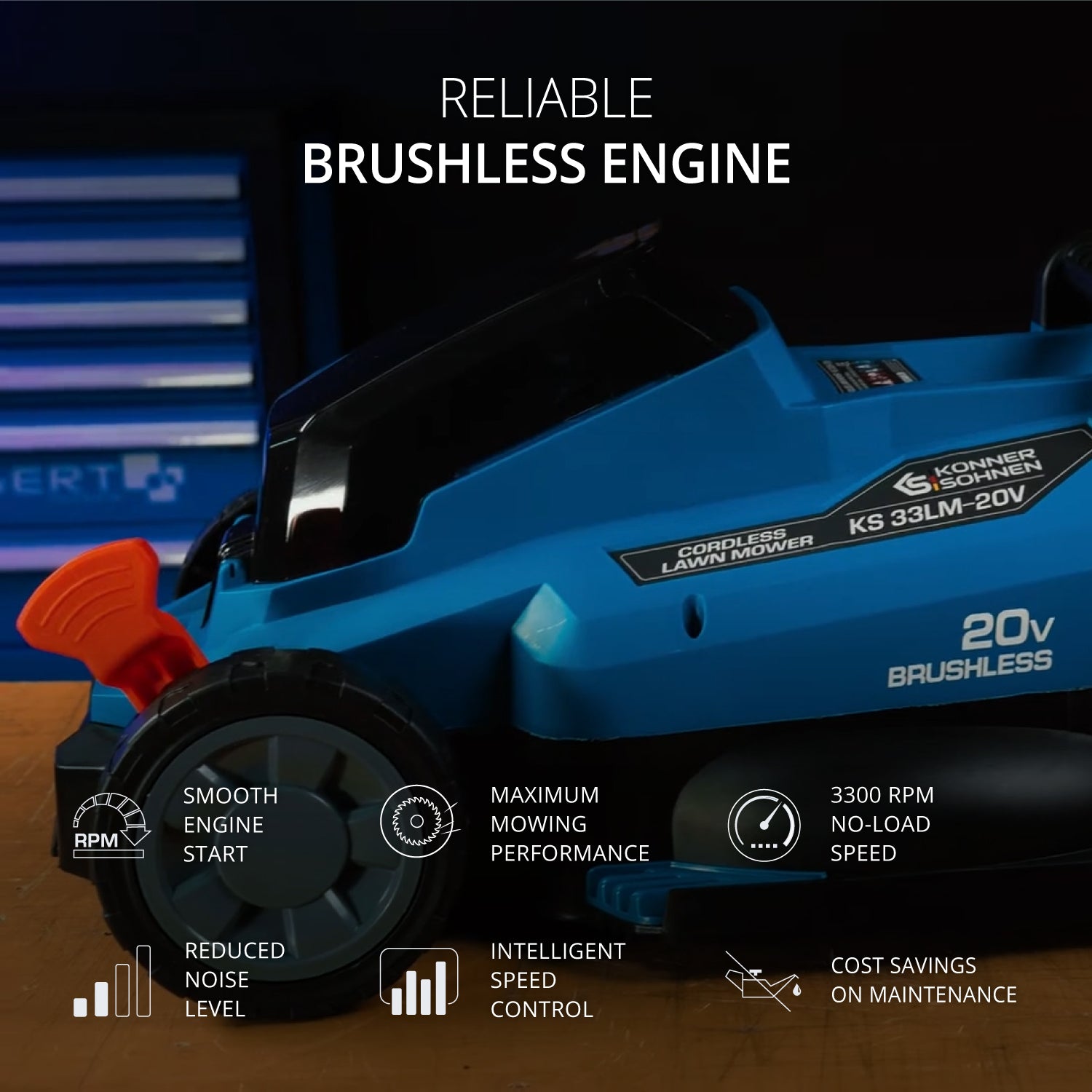 Cordless lawn mower KS 33LM-20V