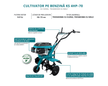 Motocultor pe benzină KS 4HP-70 thumbnail