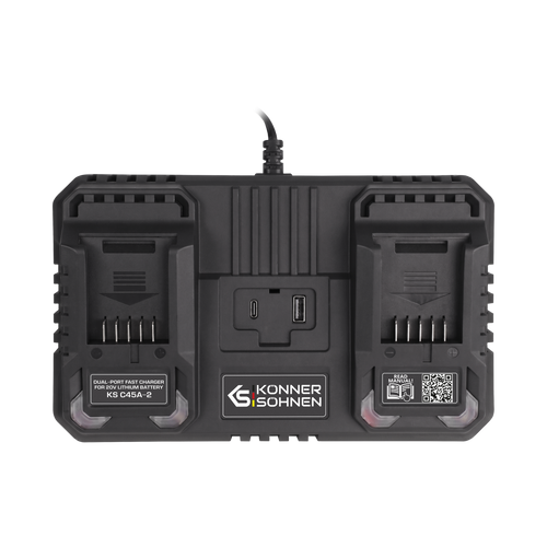 Dual charger for rechargeable batteries 20V KS C45A-2