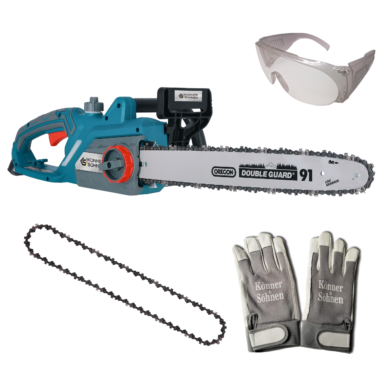SET3: KS CS2400-18 + KS GL-1 + KS Gloves L + Chain 91P062X