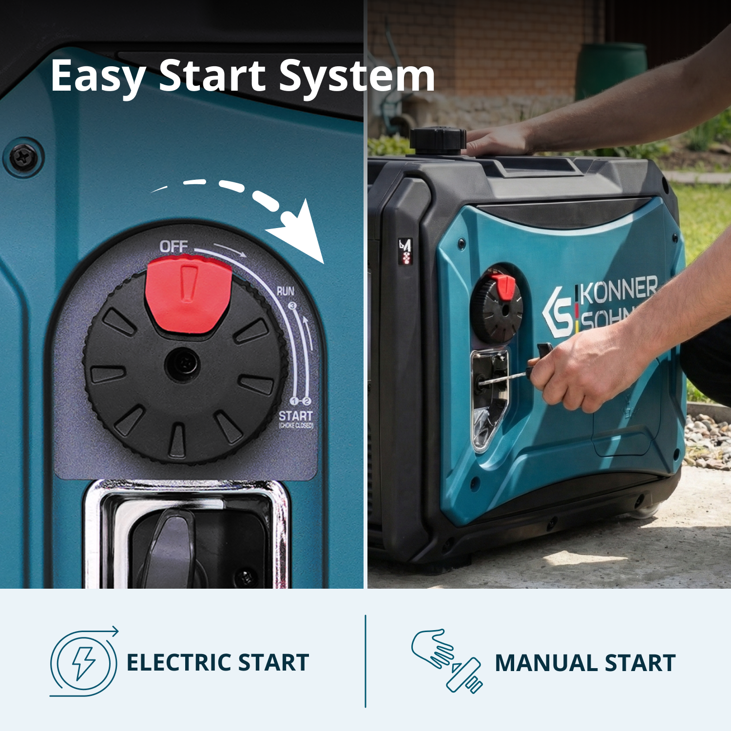 Инверторен генератор на LPG/бензин KS 4000iEG S