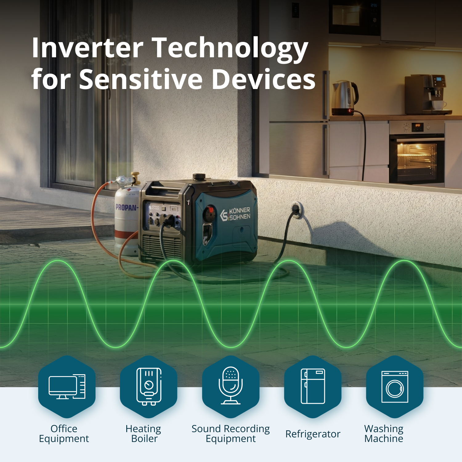 Инверторен генератор на LPG/бензин KS 4000iEG S