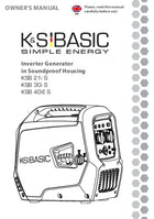 Inverteres generátor KSB 21i S, KSB 30i S, KSB 40iE S - 2023