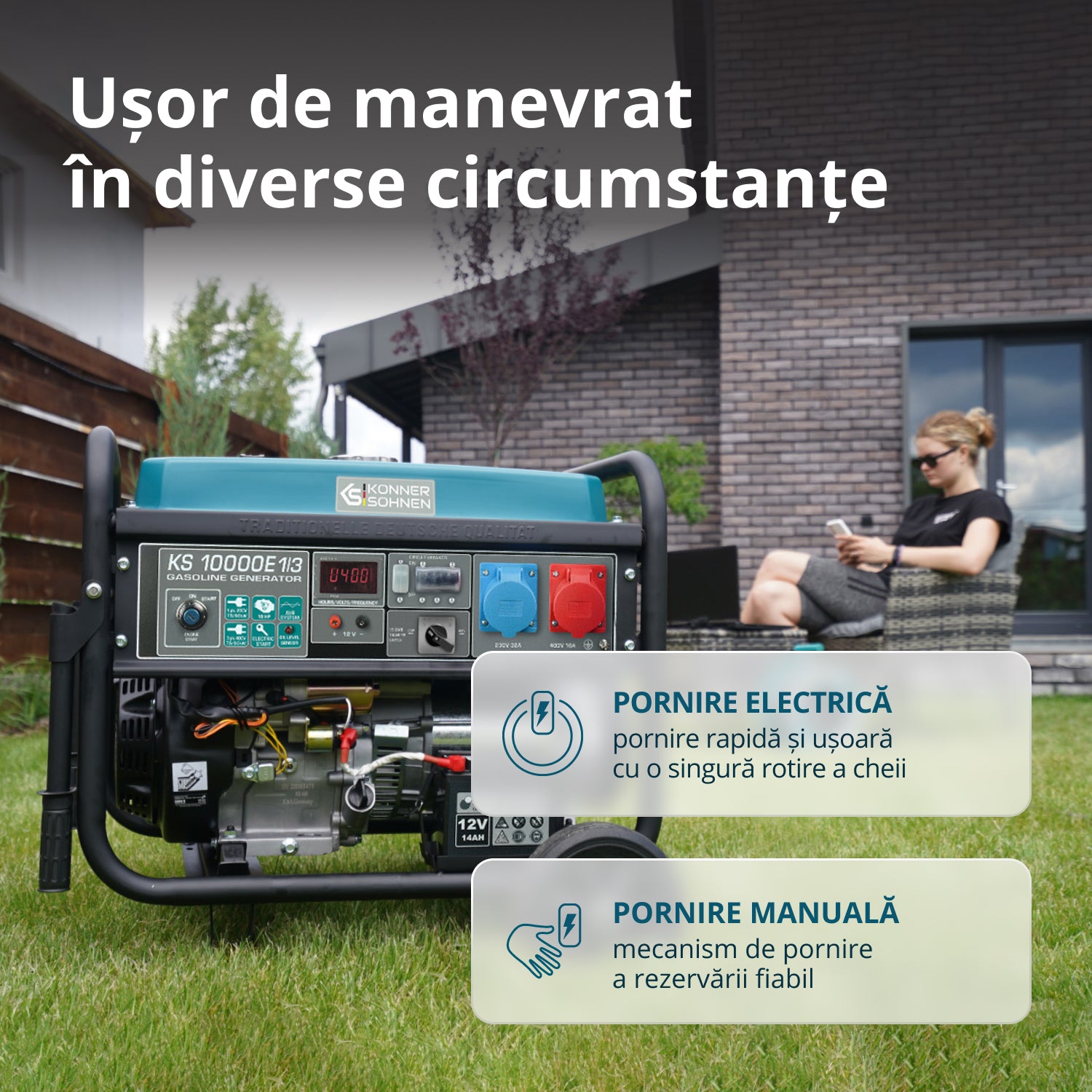 Generator pe benzina "Könner & Söhnen" KS 10000E 1/3