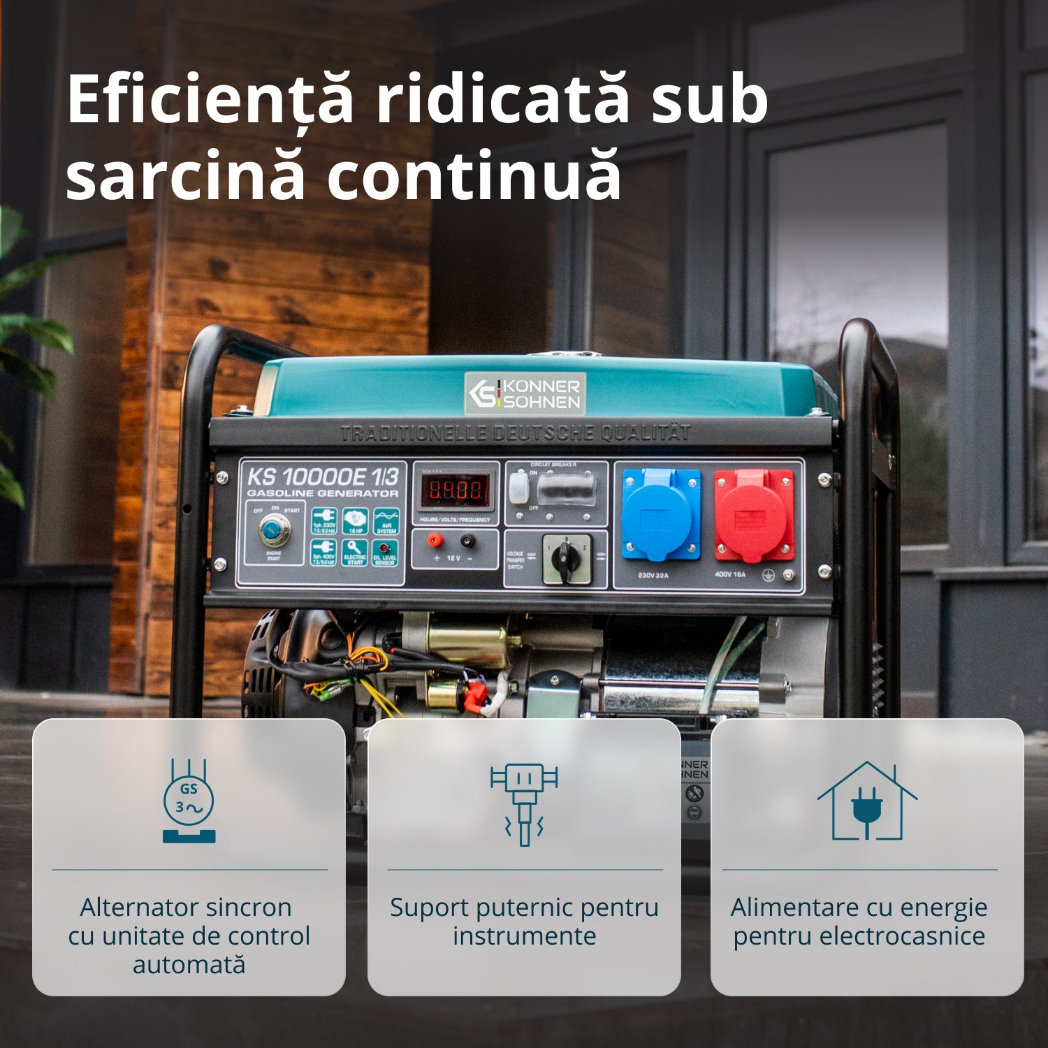 Generator pe benzina "Könner & Söhnen" KS 10000E 1/3