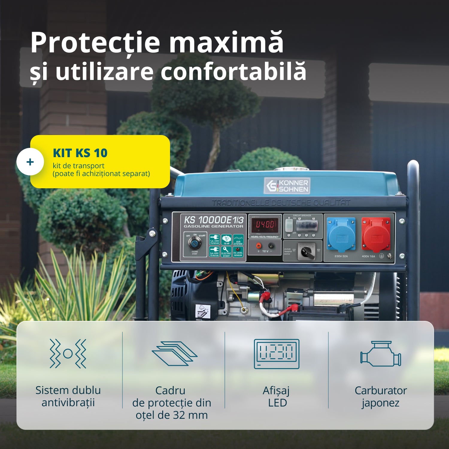 Generator pe benzina "Könner & Söhnen" KS 10000E 1/3