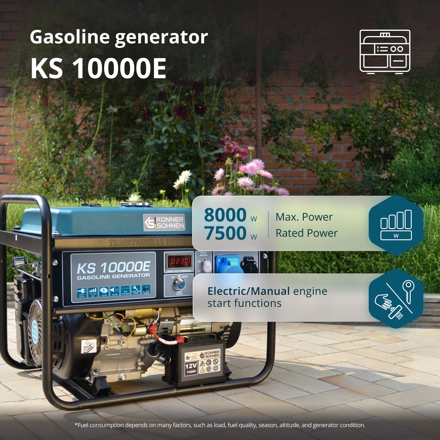 Бензинов генератор „Könner & Söhnen“ KS 10000E