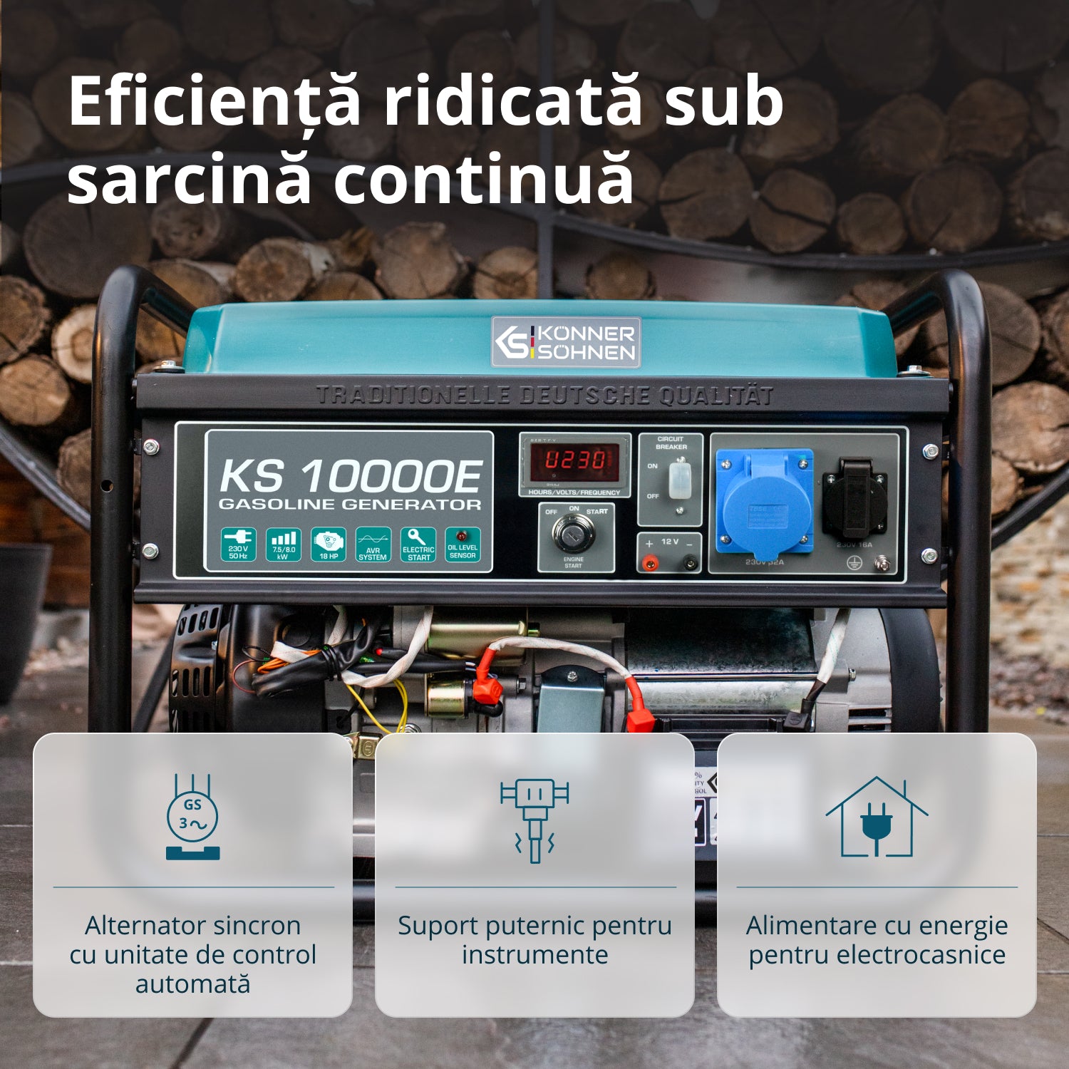 Generator pe benzina "Könner & Söhnen" KS 10000E