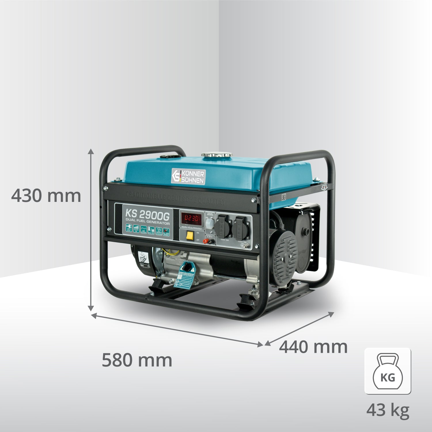 LPG/Бензинов генератор „Könner & Söhnen“ KS 2900G
