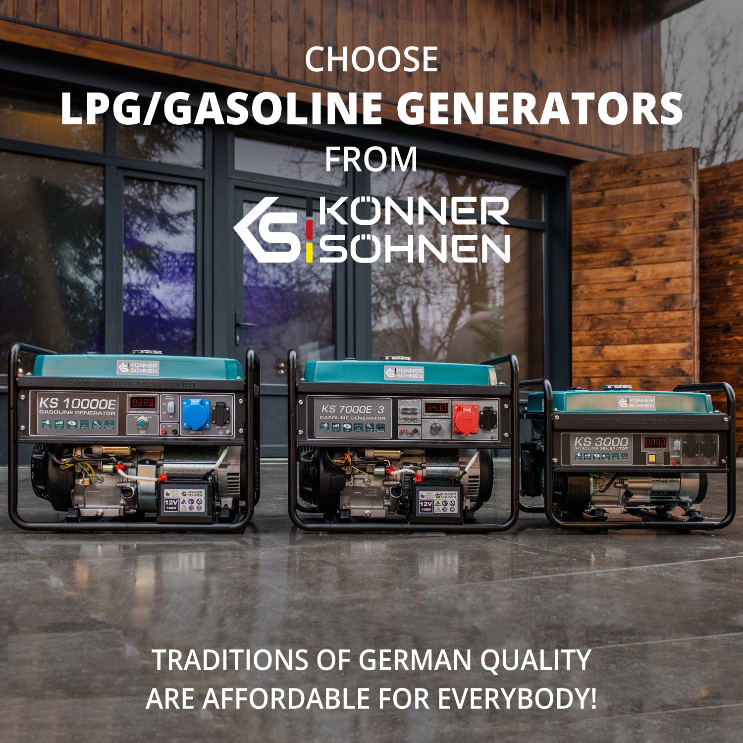 LPG/Бензинов генератор „Könner & Söhnen“ KS 2900G