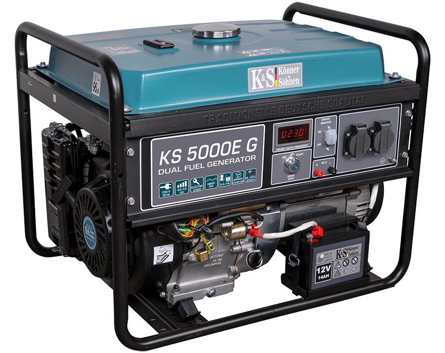 LPG/Gasoline Generator "Könner & Söhnen" KS 5000E G