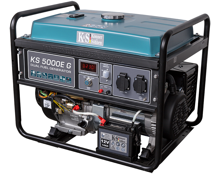 LPG/Gasoline Generator "Könner & Söhnen" KS 5000E G