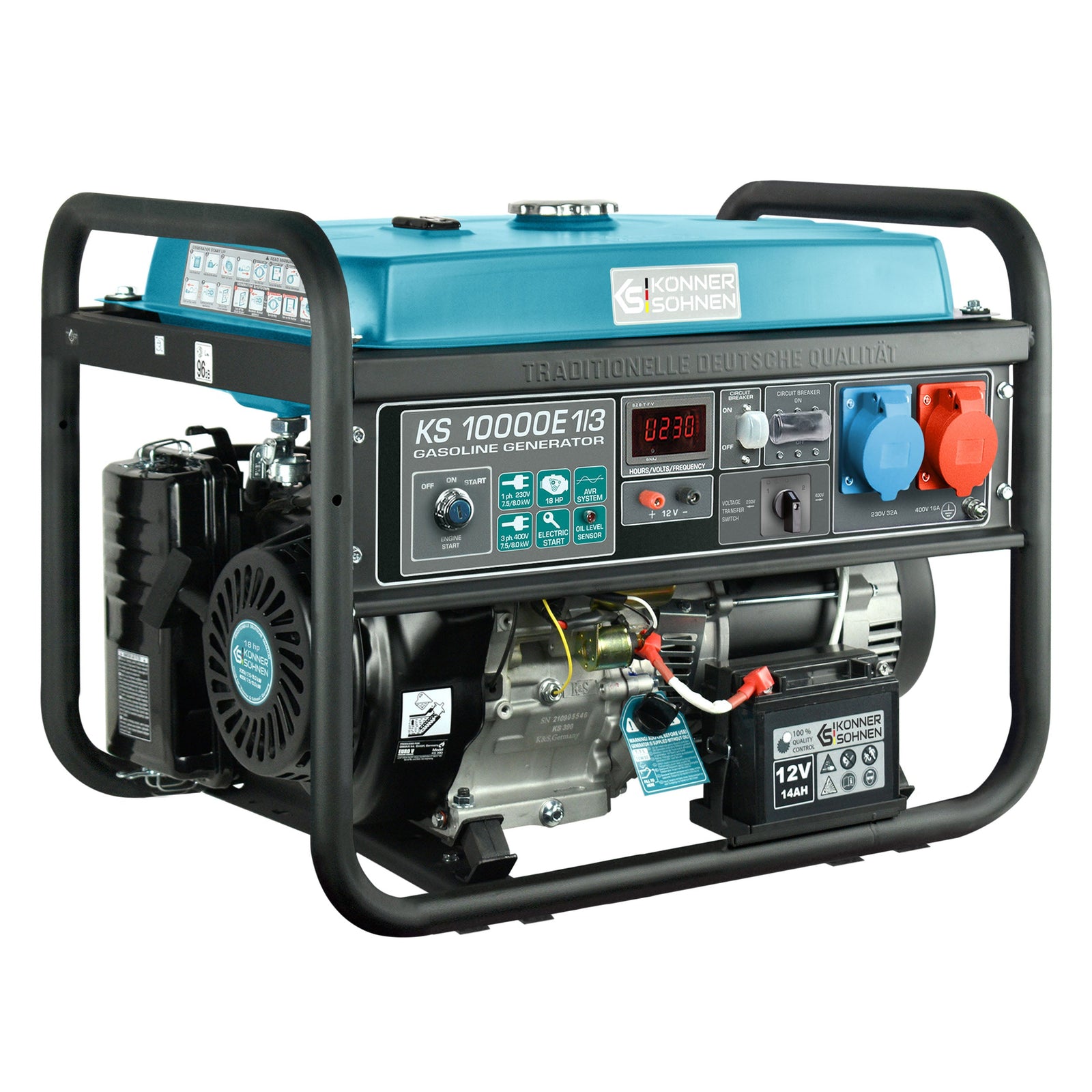 Gasoline generator "Könner & Söhnen" KS 10000E 1/3