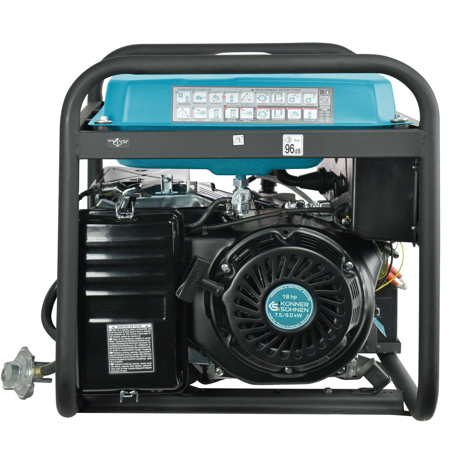 LPG/Gasoline Generator "Könner & Söhnen" KS 10000E G