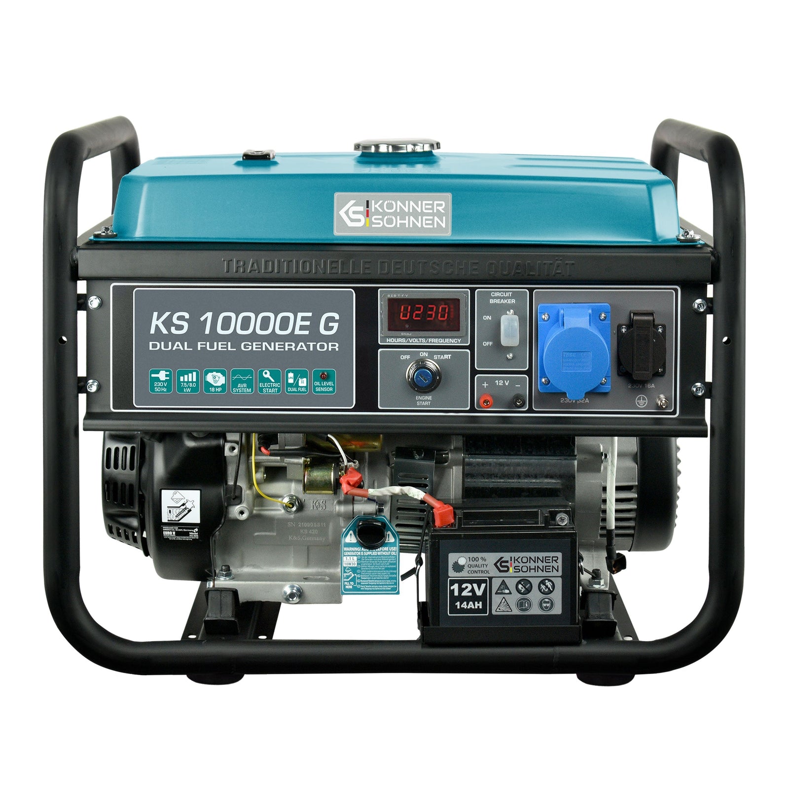 LPG/Gasoline Generator "Könner & Söhnen" KS 10000E G