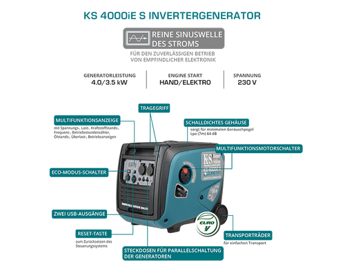 Inverter generator KS 4000iE S