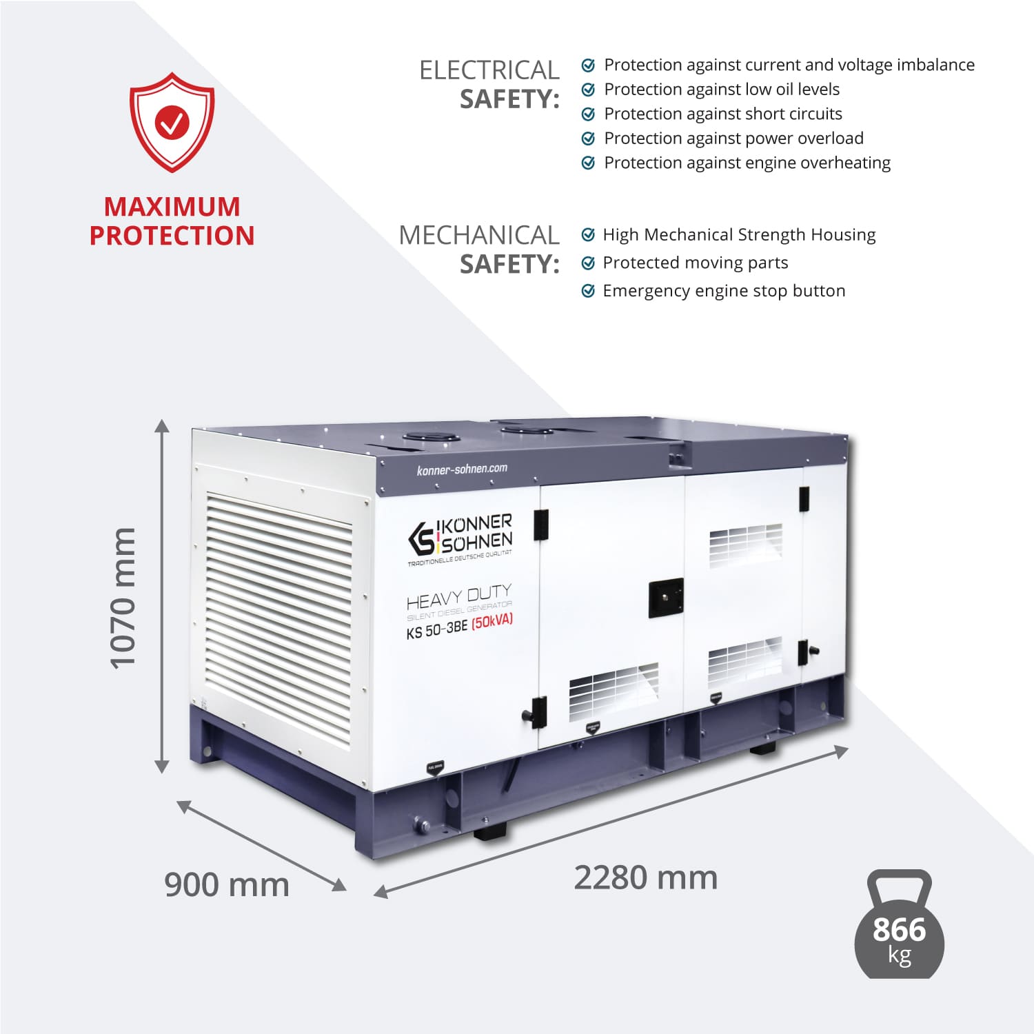 3-фазен генератор KS 50-3BE