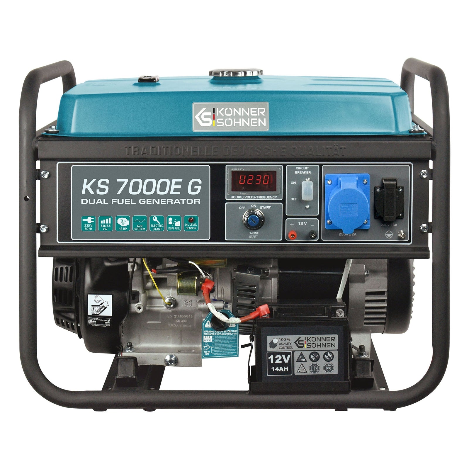 LPG/Бензинов генератор „Könner & Söhnen“ KS 7000E G