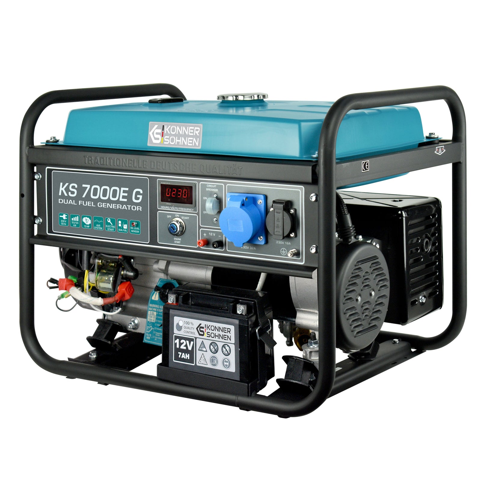LPG/Бензинов генератор „Könner & Söhnen“ KS 7000E G