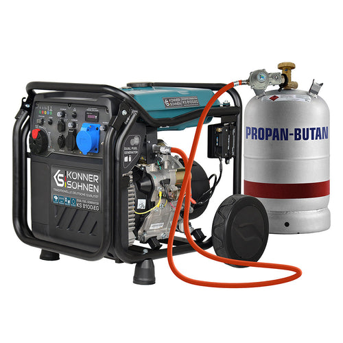 LPG/gasoline inverter generator KS 8100iEG