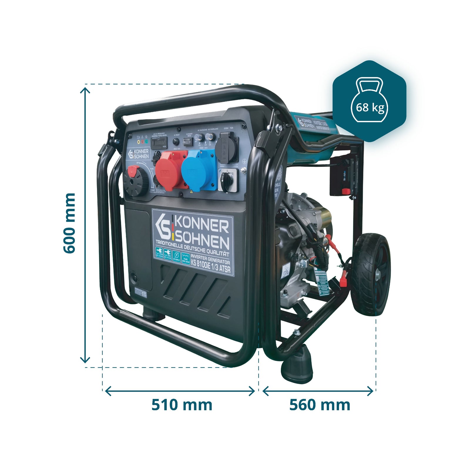 Generator invertor KS 8100iE 1/3 ATSR