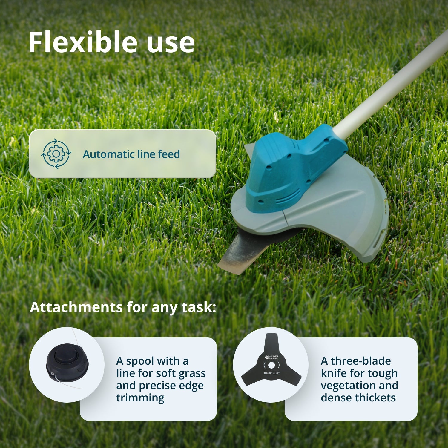 Cordless brush cutter & String trimmer KS BCT-20V