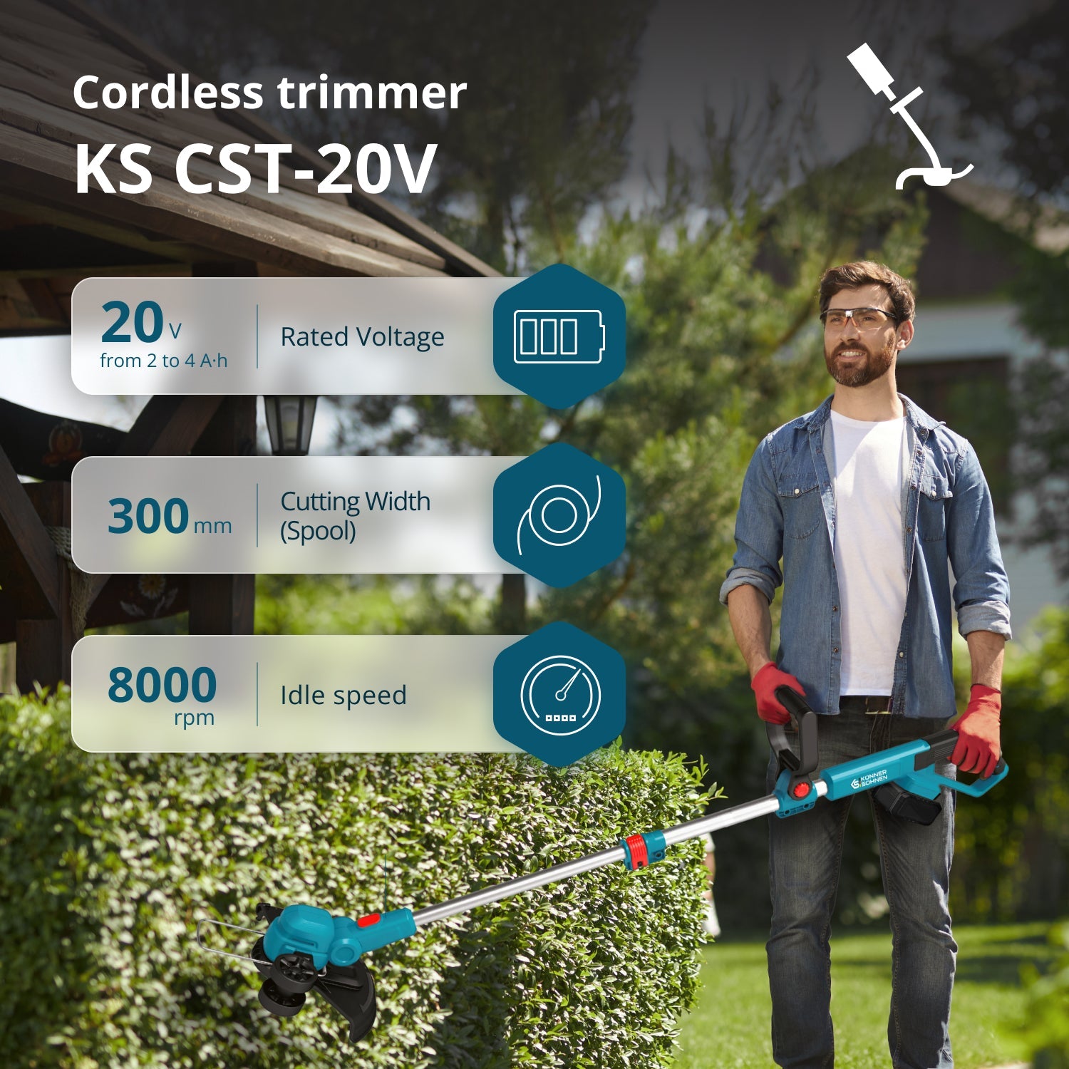 Cordless trimmer KS CST-20V