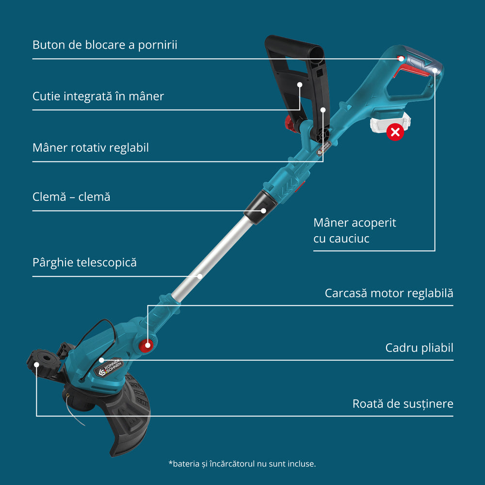 Trimmer fără fir KS GT-20V