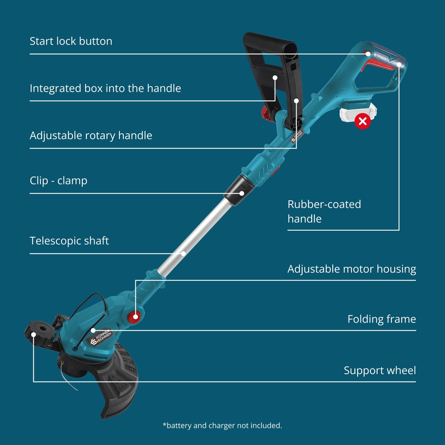Vezeték nélküli trimmer KS GT-20V