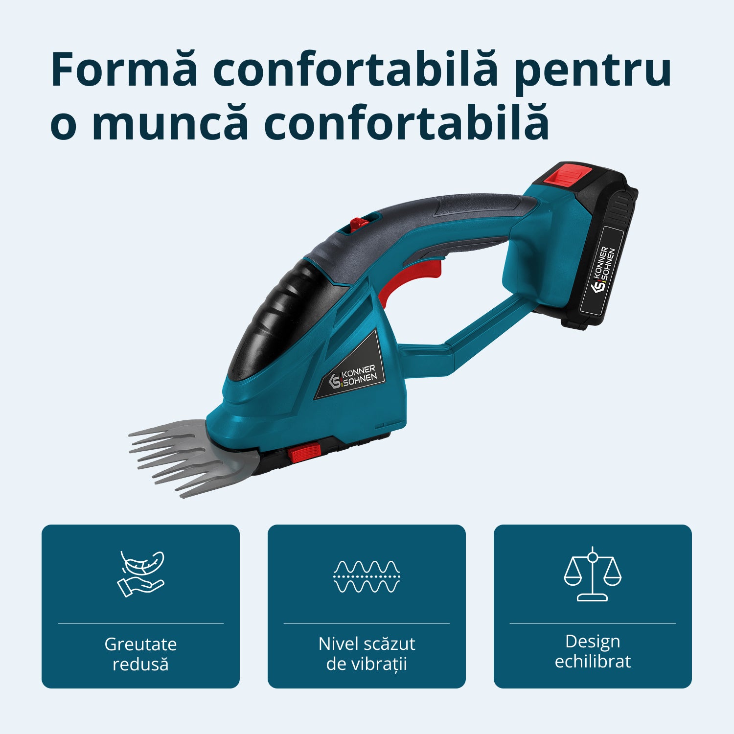 Foarfecă 2 în 1 pentru iarbă și gard viu cu stâlp de extensie telescopic KS SHT-20V + Extension Pole