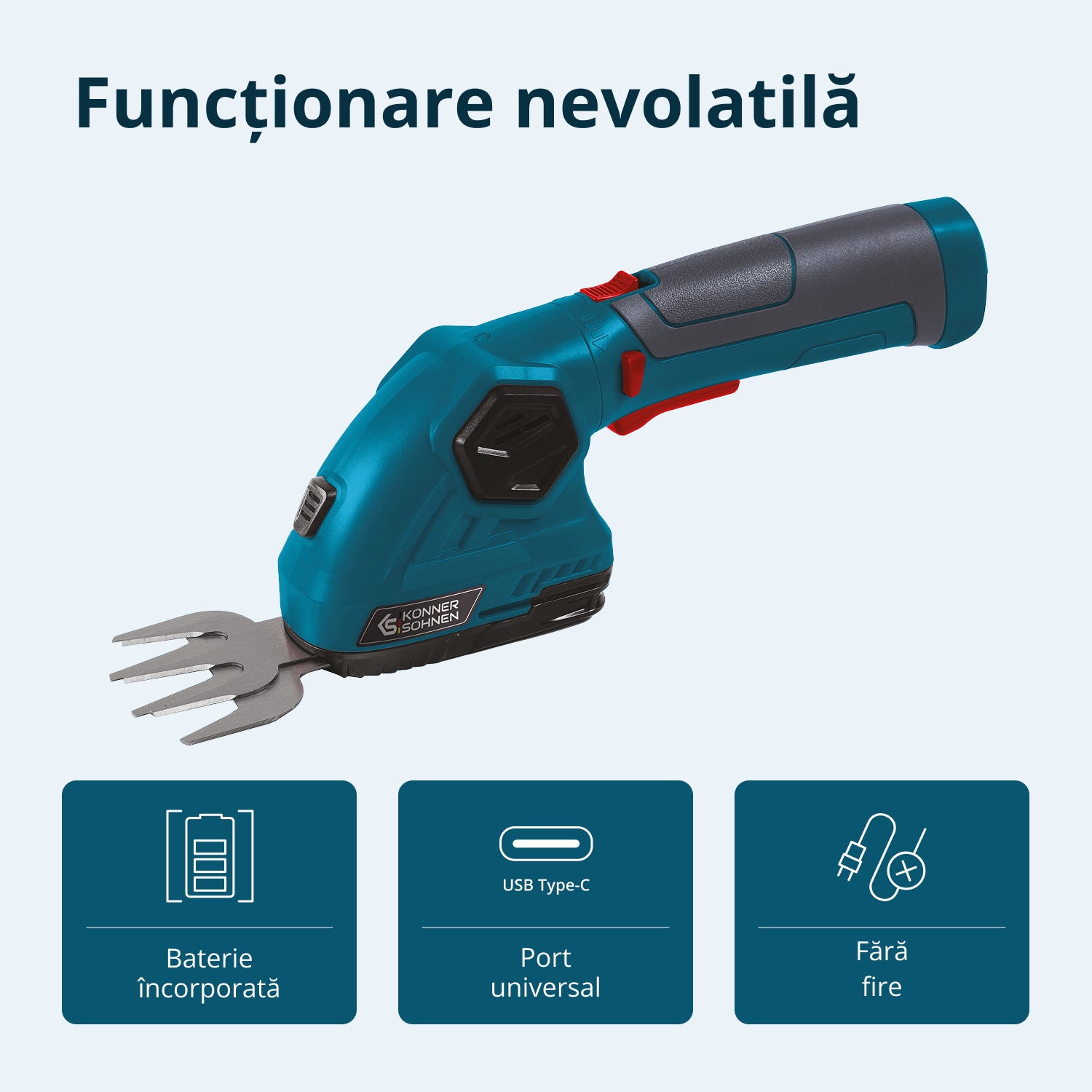 Foarfecă 2 în 1 pentru iarbă și gard viu cu stâlp de extensie telescopic KS SHT-8V + Extension Pole