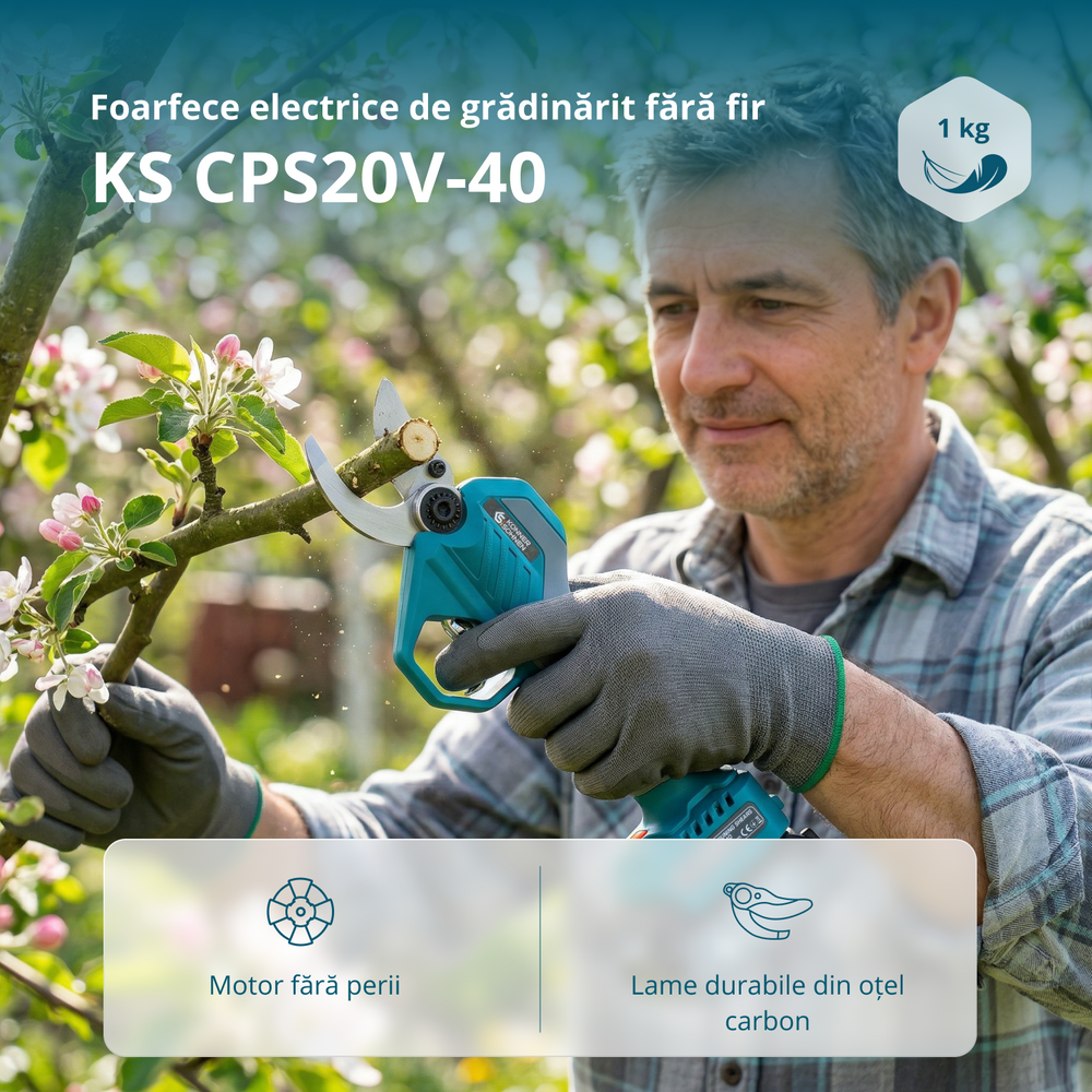 Foarfecă de grădină fără fir  KS CPS20V-40