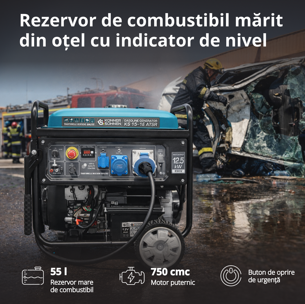 Generator pe benzina "Könner & Söhnen" KS 15-1E ATSR