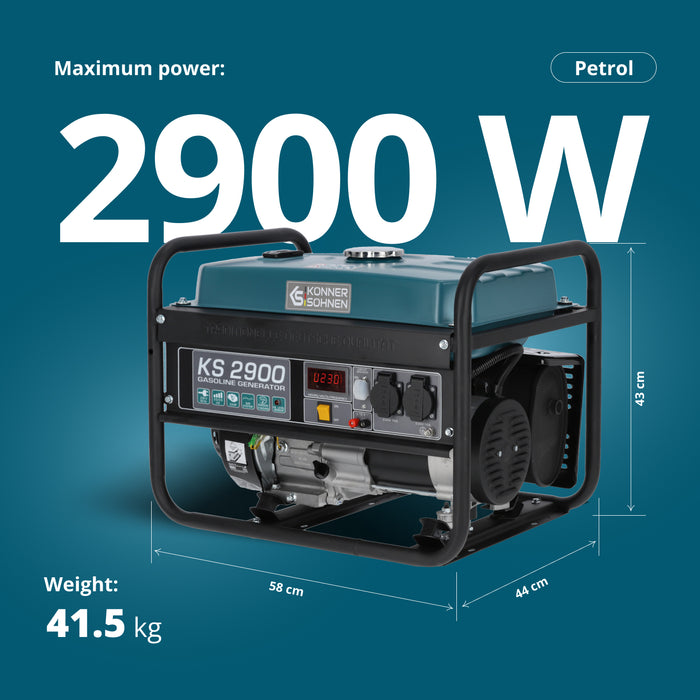Benzingenerátor „Könner & Söhnen” KS 2900