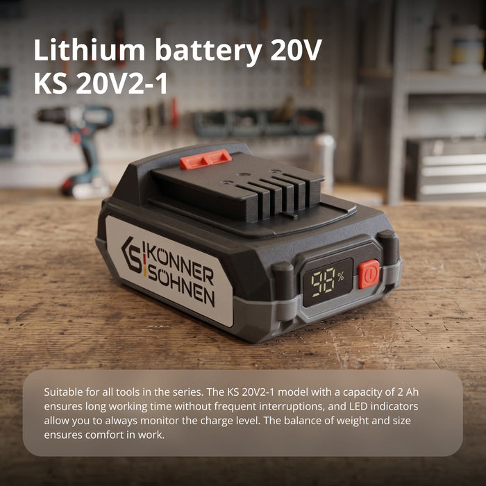 20V литиева батерия KS 20V2-1