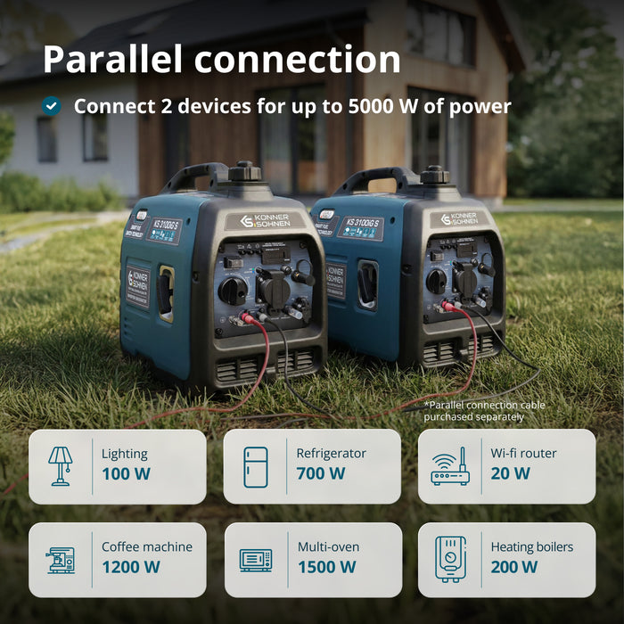 Инверторен генератор на LPG/бензин KS 3100iG S