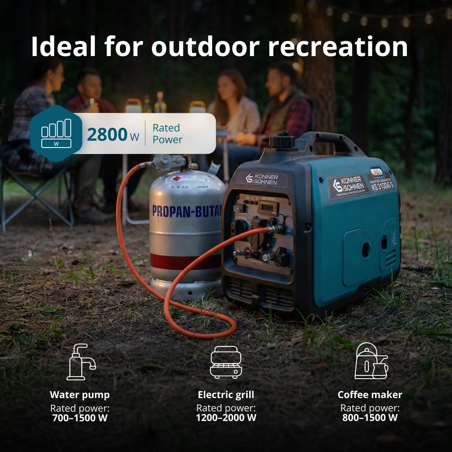 Инверторен генератор на LPG/бензин KS 3100iG S