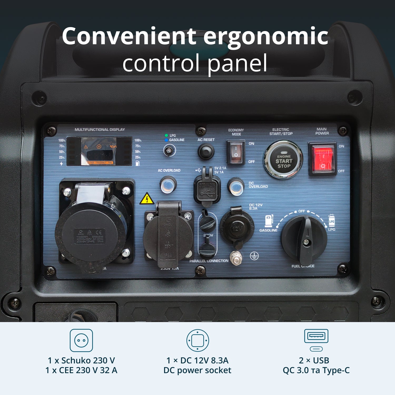 LPG/benzin inverter generátor KS 5500iEG S