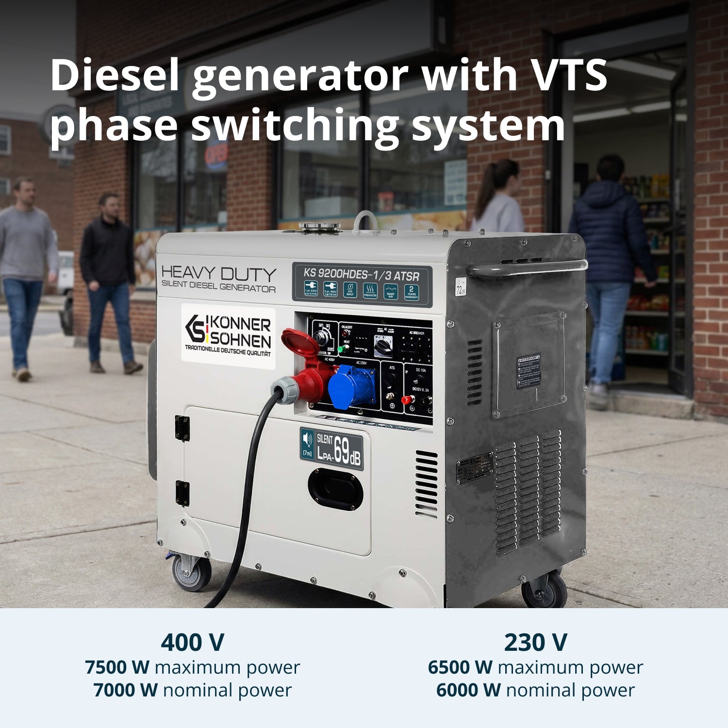 „Könner & Söhnen” KS 9200HDES-1/3 ATSR (EURO V) dízelgenerátor