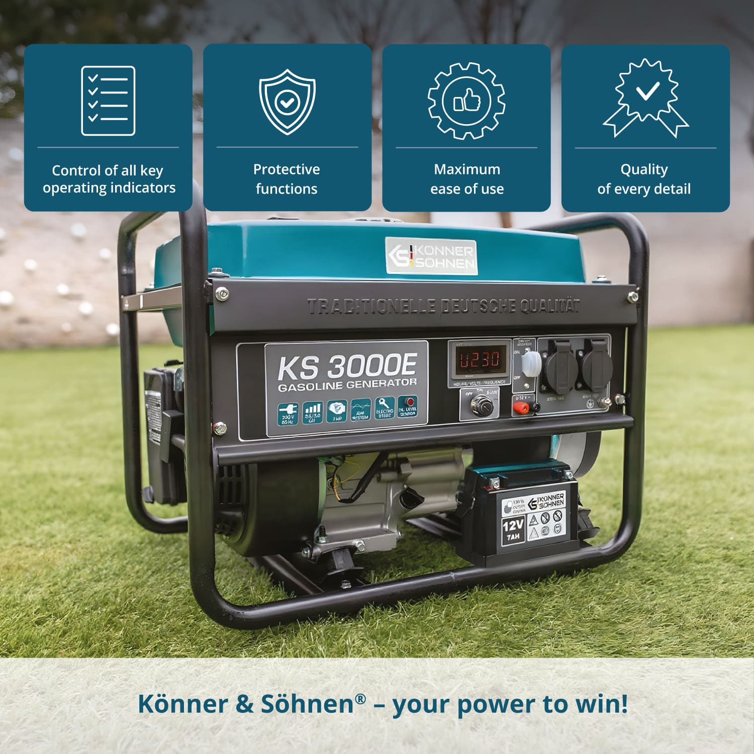 Generator pe benzina "Könner & Söhnen" KS 3000E
