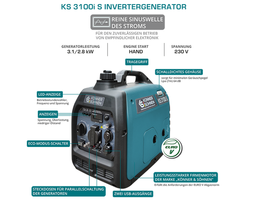 Инверторен генератор KS 3100i S