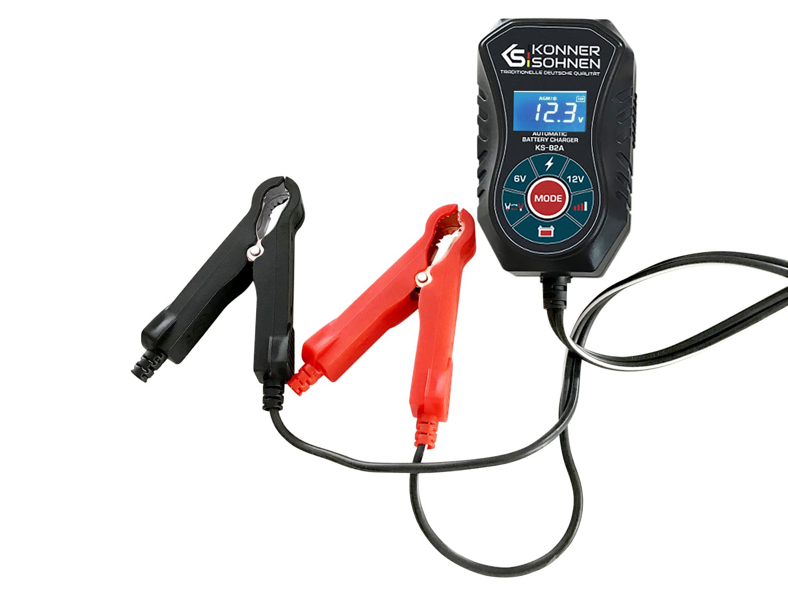 Automatic battery charger with an SAE plug KS B2A