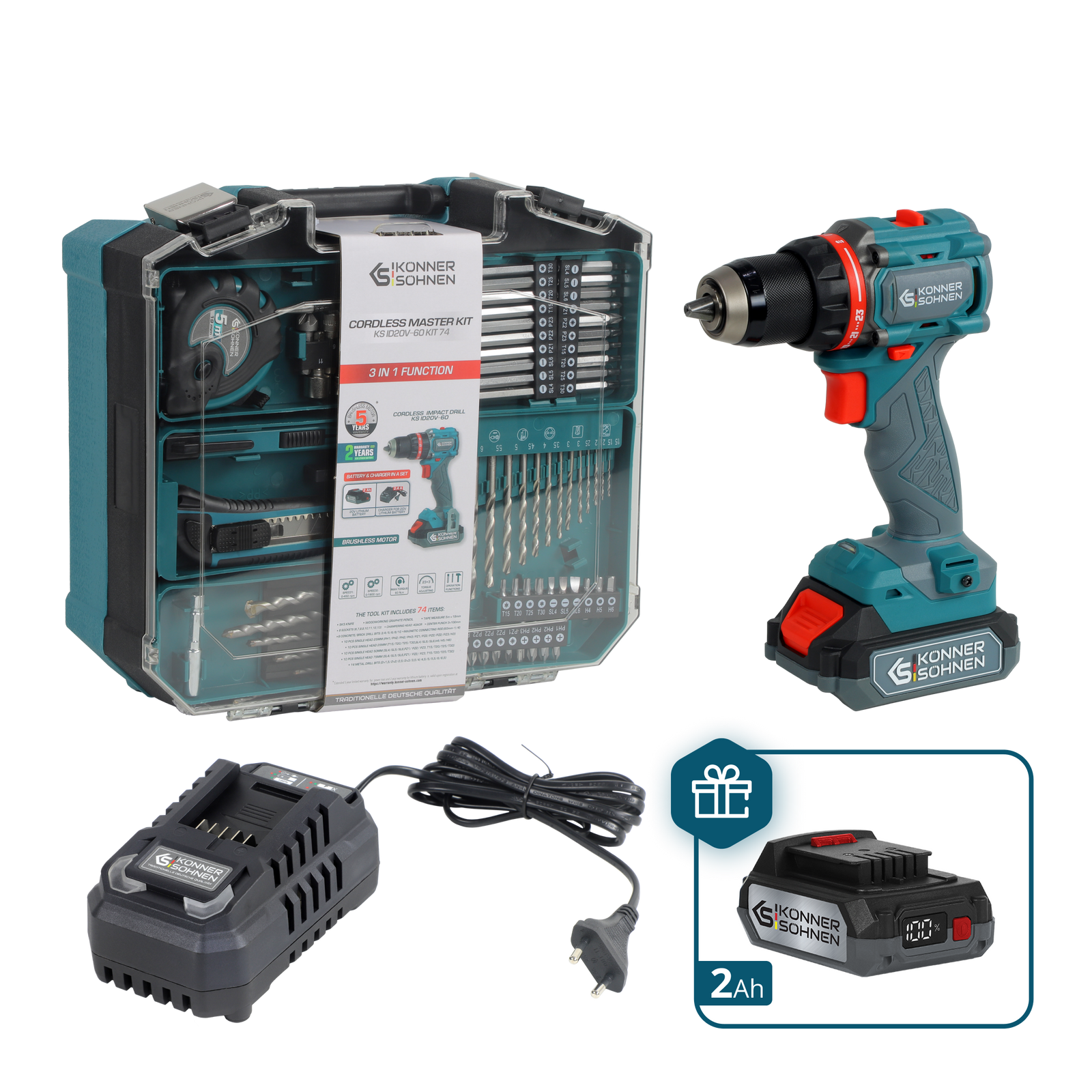 Cordless Master Set KS ID20V-60 KIT 74 PLUS