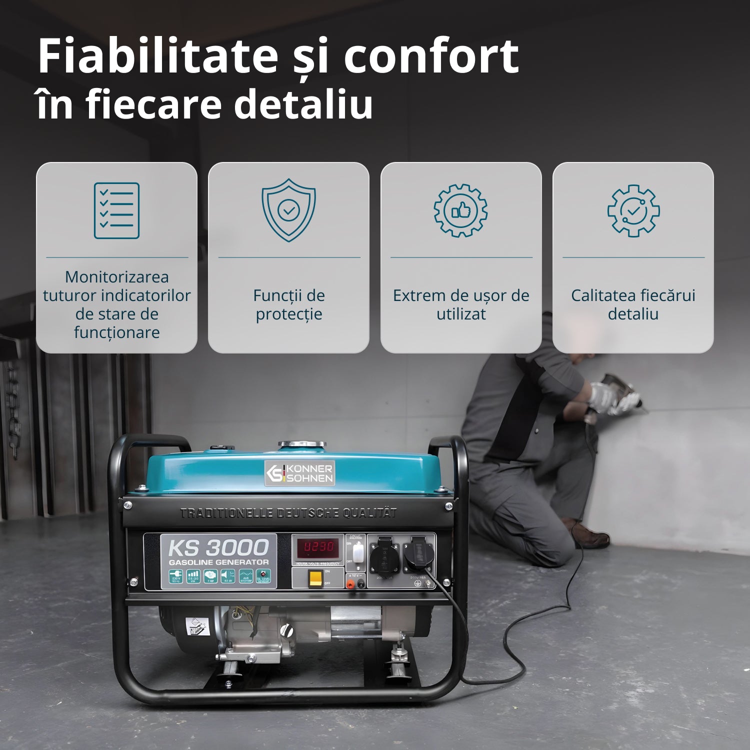 Generator pe benzina "Könner & Söhnen" KS 3000