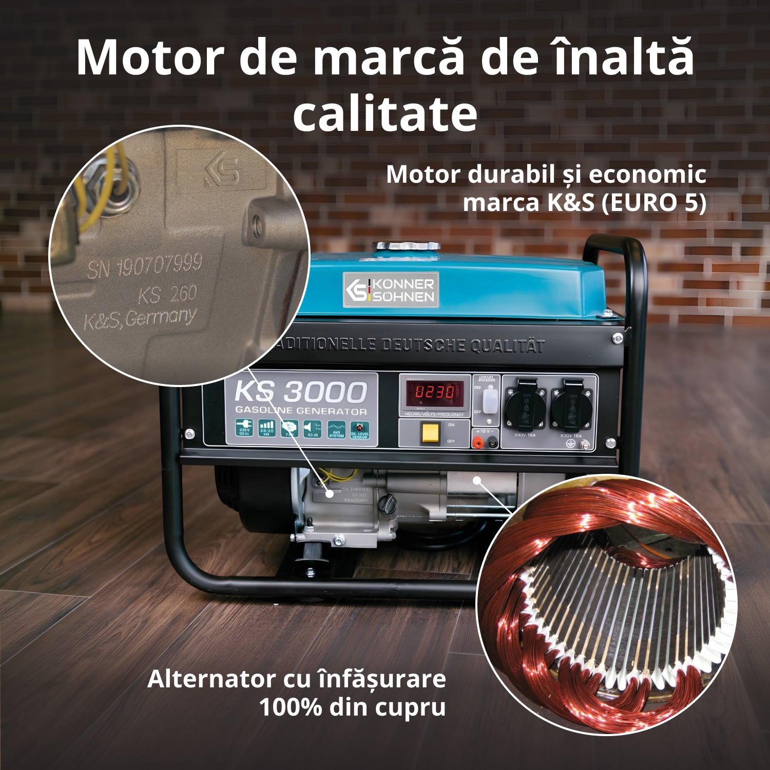 Generator pe benzina "Könner & Söhnen" KS 3000