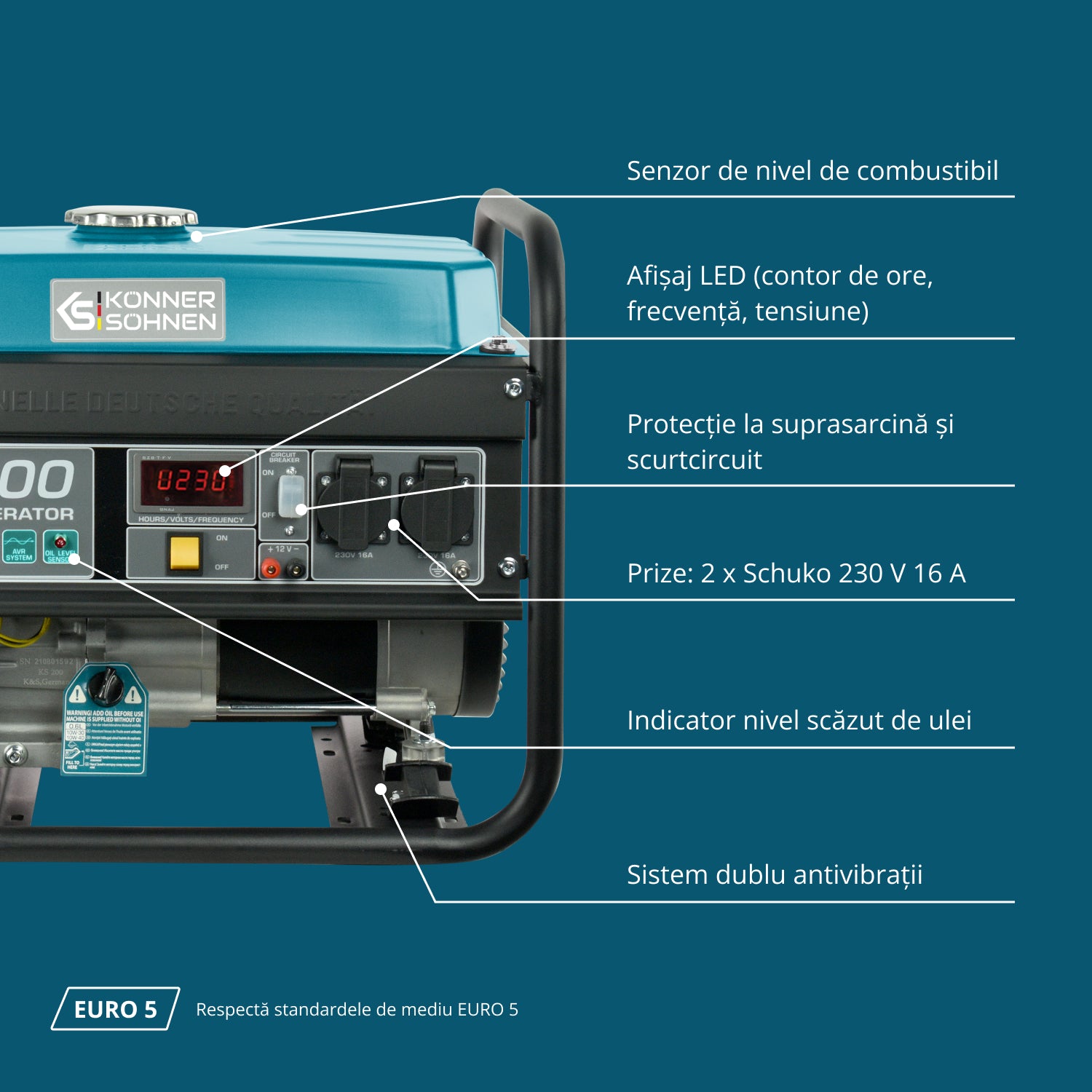 Generator pe benzina "Könner & Söhnen" KS 3000