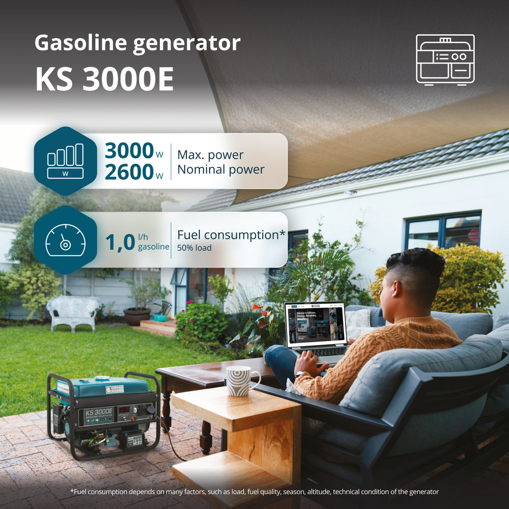 Бензинов генератор „Könner & Söhnen“ KS 3000E
