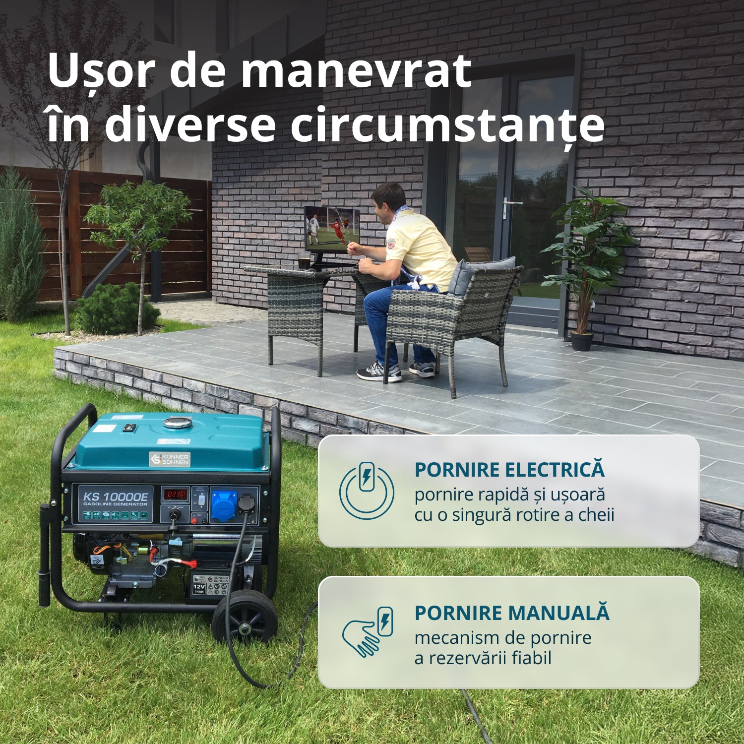 Generator pe benzina "Könner & Söhnen" KS 10000E