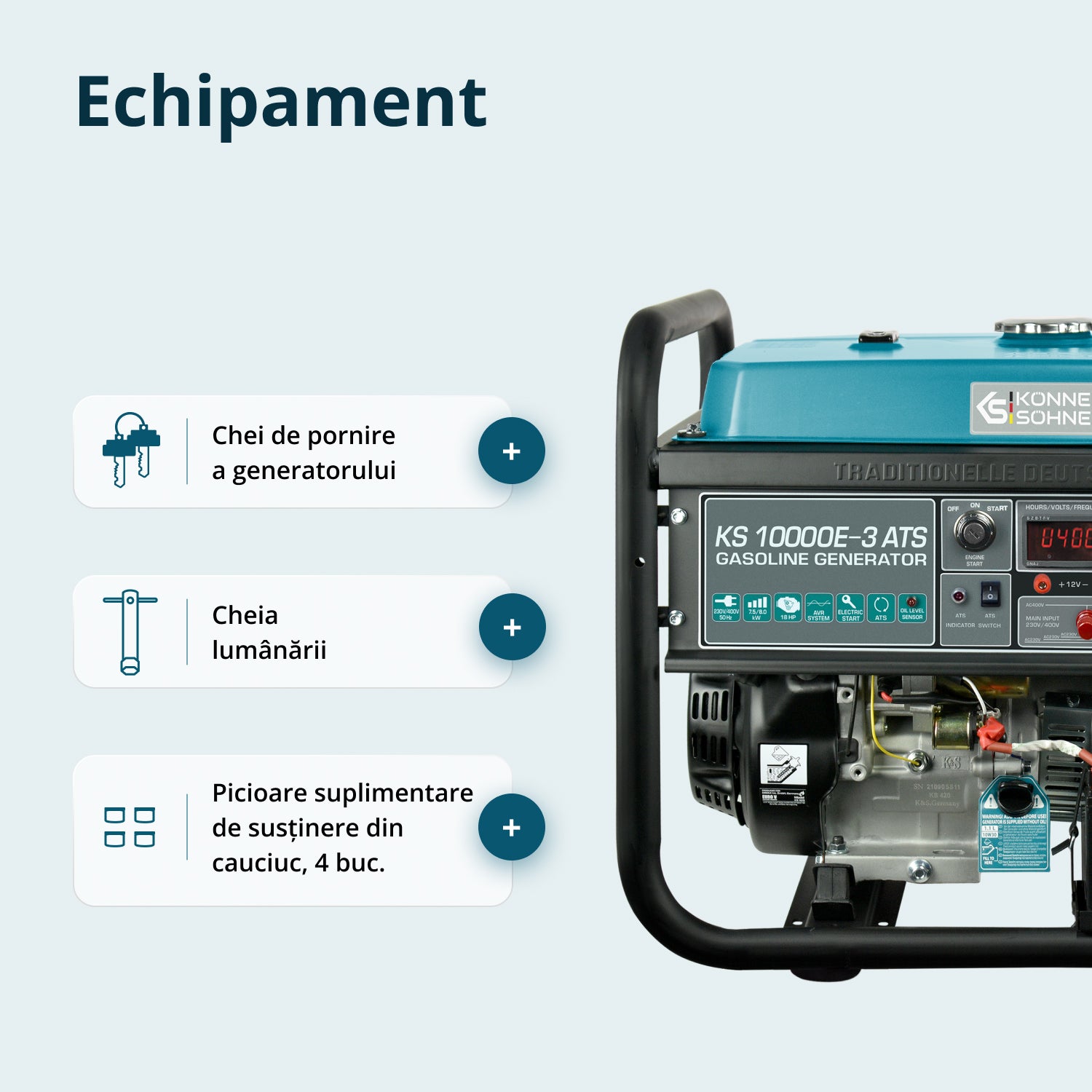 Generator pe benzina "Könner & Söhnen" KS 10000E-3 ATS